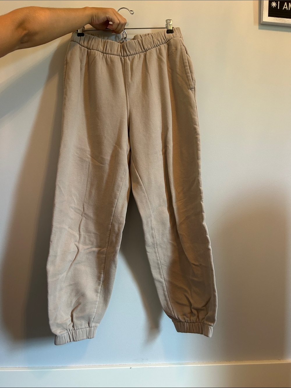 Hollister Kids Taupe Elastic-Waist Joggers